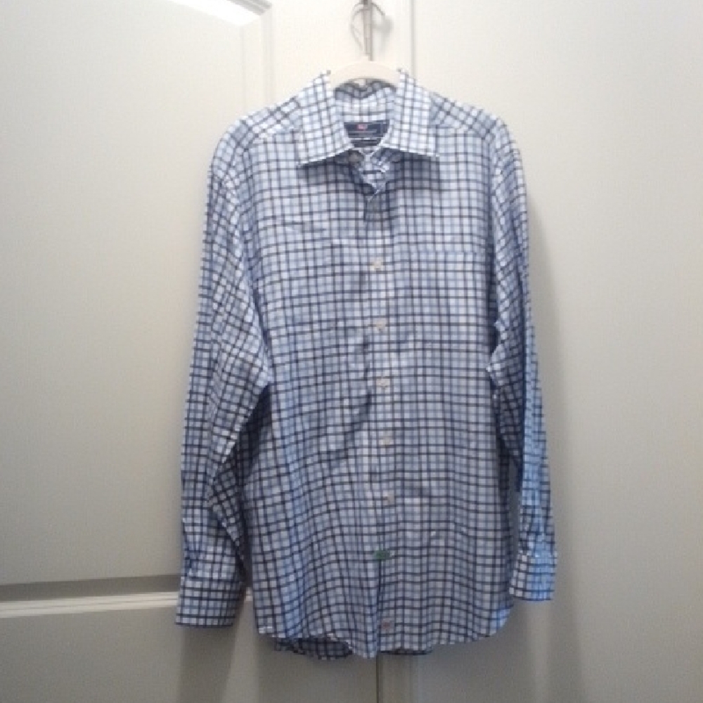 Men's Blue Checkered Shirt